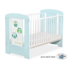 Lettino per Neonato 120x60cm Marrone Menta Gufi
