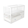 Lettino per Neonato 120x60cm con Cassetto Maxi Bianca Stelle