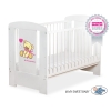 Lettino per Neonato 120x60cm Rosa Bianca Nastro