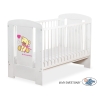 Lettino per Neonato 120x60cm Rosa Bianca Nastro