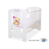 Lettino per Neonato 120x60cm Rosa Bianca Nastro