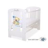 Letto Bebè 120x60cm Bianca Blu Nastro