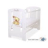 Letto Bebè 120x60cm Marrone Bianca Nastro