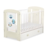 Letto Bebè con Cassetto 120x60cm Maxi Gufi