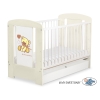 Letto Bebè con Cassetto 120x60cm Standard Creme Nastro
