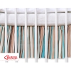 Mantovana Para Lettino e Culla 60x120cm a Strisce Cuori