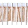 Mantovana Para Lettino e Culla 60x120cm Beige Pois Bianchi Cuori