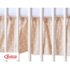 Mantovana Para Lettino e Culla 60x120cm Beige Pois Bianchi Cuori