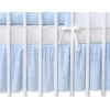 Mantovana Para Lettino e Culla 60x120cm Blu Cuori