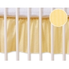 Mantovana Para Lettino e Culla 60x120cm Giallo a Strisce Cuori