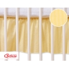 Mantovana Para Lettino e Culla 60x120cm Giallo a Strisce Cuori
