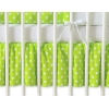 Mantovana per Lettino e Culla 70x140cm Verde Pois Bianchi Cuori