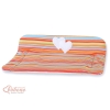 Materassino Soffice Arancio a Strisce Cuori