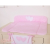 Materassino Soffice Rosa a Strisce Cuori