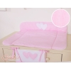 Materassino Soffice Rosa a Strisce Cuori