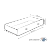 Maxi Cassetto con Coperchio per Lettino 120x60cm Maxi