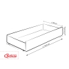 Maxi Cassetto con Coperchio per Lettino 60x120cm Standard