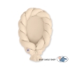 Nido & Paracolpi Treccia 2 in 1 per Neonati Beige