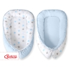 Nido Imbottito Antisoffoco Grigio Blu Stelle
