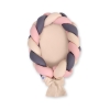 Nido Imbottito con Paracolpi Intrecciato 2 in 1 Beige Antracite Rosa Scuro
