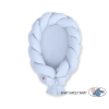 Nido Neonati 2 in 1 Paracolpi Treccia 180cm Blu