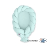 Nido Neonati 2 in 1 Paracolpi Treccia 180cm Menta