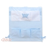 Organizer con 6 Tasche per Culla Blu Little Prince/Princess