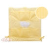 Organizer con 6 Tasche per Culla Giallo a Strisce Cuori