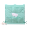 Organizer con 6 Tasche per Culla Menta Cuori