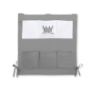 Organizer con 6 Tasche per Lettino Antracite Little Prince/Princess