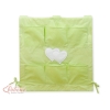 Organizer con 6 Tasche per Lettino Verde a Strisce Cuori