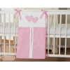 Organizer Pannolini per Lettino Rosa Cuori