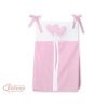 Organizer Pannolini per Lettino Rosa Pois Bianchi Cuori