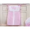 Organizer Pannolini per Lettino Rosa Pois Bianchi Cuori
