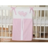 Organizer Pannolini per Lettino Rosa Pois Bianchi Cuori