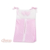 Organizer Pannolini per Lettino Rosa Pois Bianchi Cuori