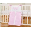 Organizer Pannolini per Lettino Rosa Pois Bianchi Cuori