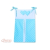 Organizer Pannolini per Lettino Turchese Pois Bianchi Cuori