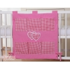 Organizer per Cameretta Dei Bambini Rosa a Scacchi Cuori