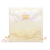 Organizer Portaoggetti in Cotone da Appendere al Lettino Creme Little Prince/Princess