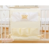 Organizer Portaoggetti in Cotone da Appendere al Lettino Creme Little Prince/Princess