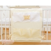 Organizer Portaoggetti in Cotone da Appendere al Lettino Creme Little Prince/Princess