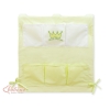 Organizer Portaoggetti in Cotone da Appendere al Lettino Verde Little Prince/Princess