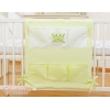 Organizer Portaoggetti in Cotone da Appendere al Lettino Verde Little Prince/Princess