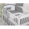 Paracolpi Imbottito per Lettino Antracite Little Prince/Princess