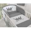Paracolpi Imbottito per Lettino Antracite Little Prince/Princess