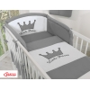 Paracolpi Imbottito per Lettino Antracite Little Prince/Princess
