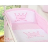 Paracolpi Imbottito per Lettino Rosa Little Prince/Princess