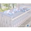 Paracolpi Intrecciato 180cm Blu Bianca Grigio