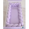 Paracolpi Intrecciato 4 Lati Lettino 60x120cm Lilla
